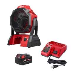 USA FIRE ME UP 28AP-3020 帯付 e644y162 0886-20P - Milwaukee 0886-20P - M18 Jobsite Fan Kit w/ M18 Xc5.0Ah
