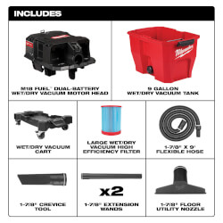 0920-20 - Milwaukee 0920-20 - M18 FUEL 9-Gallon Dual-Battery Wet