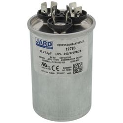 12793 - Jard 12793 - 55/7.5 MFD Round Run Capacitor (440/370V)