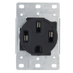 Leviton 4934 Geräte-Wandplatte Für Herd & Trockner | 2-Gang, Edelstahl