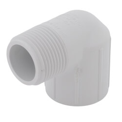 Thrifco 8114260 1-1/2 Inch Spigot x Female Thread PVC 90 Street Elbow
