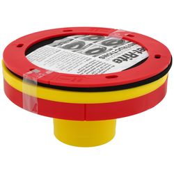 Oatey WC-Flansch-Verlängerungs-Set – Für Toilettenmontage, 1/4 Bis 1 5/8 Zoll, Rot/Gelb