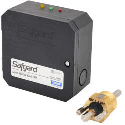 45-553 - Hydrolevel 45-553 - Safgard 550P Low Water Cutoff w/ Manual Reset & Test Button/Light, Longer Probe
