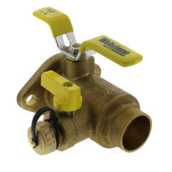 Webstone 50413 3/4 Inch Sweat Isolator Pump Flange Valve – With Drain Port