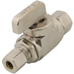 LD Valve 1/4 Turn Angle Stop Valve – 3/8" Compression X 1/2" Pex, Lead-Free Brass Chrome Plated, 4-Pack For Faucets Or Toilets