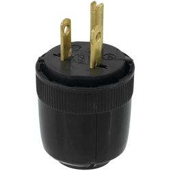 5276BK - Pass & Seymour 5276BK - Medium-Duty Dead Front Plug, 2P
