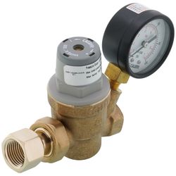 Produktbild von Caleffi Druckminderer 5334 – Geneigt Mit Manometeranschluss, Messing Verchromt, 16 Bar Eingang, 1–6 Bar Ausgang, 60°C