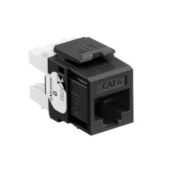 61110-RE6 - Leviton 61110-RE6 - eXtreme Cat 6 QuickPort Jack (Black)