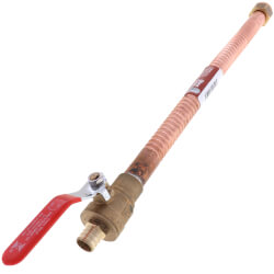 634XG418FP - Sioux Chief 634XG418FP - 3/4 PEX x 3/4 FIP Swivel Straight  Corrugated Hose Water Heater Connector w/ Valve (18 Length)