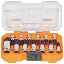 65213HEX - Klein Tools 65213HEX - 13 Piece Knurled Hex Bit Socket