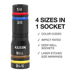 654QS - Klein Tools 654QS - KNECT Quad-16 Heavy Duty Impact Flip