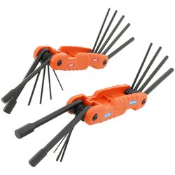 70552 - Klein Tools 70552 - Pro Folding Hex Key Set, SAE and Metric