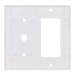 80479-W - Leviton 80479-W - 2-Gang Electrical Wall Plate Combo, 1