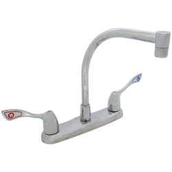 Moen 8798 M-Bition Two-Handle Kitchen Faucet In Chrome — Wrist Blade Handles, Dual Spray, Easy Install