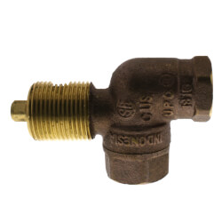 Legend Valve 102-803 Forged Chrome Brass Log Lighter - Straight Pattern For Natural/LP Gas, 1/2" FNPT