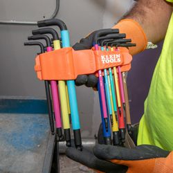 BLS18 - Klein Tools BLS18 - 18 Piece Color Coded Hex Key Set, SAE