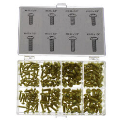 LASCO XS-600 Chrome Faucet Handle Screw Assortment – 6-Pack, Brass With Chrome Plating – Assorted Sizes For Faucet Repair