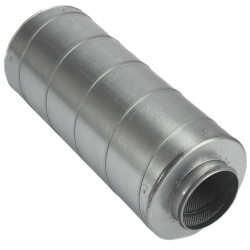 G.A.S Silenced Air Fan Silencers - Galvanised Steel, Sizes 4" To 12" For Extraction Systems