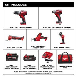 2694-25 - Milwaukee 2694-25 - M18 Drill/Driver, Impact Driver