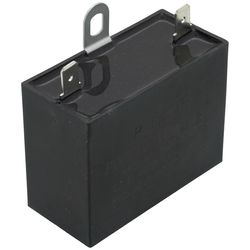 SEI 8µF Running Capacitor – 400-500V AC With 4 Spade Terminals (Replacement For HVAC, Motors, Pumps)