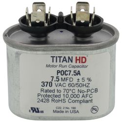 14007 - MARS 14007 - 7.5 MFD Oval Run Capacitor (370V)