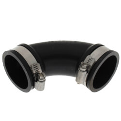 Fernco PE90 Flexible Rubber Elbow Coupling - 78-90mm EPDM Plumbing Boot For Pipe Connections-712166