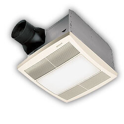 QTRE080FLT - Broan QTRE080FLT - QTRE080FLT Ultra Silent Ventilation Fan w/  Light u0026 Night-Light, 4 Ducting (80 CFM)