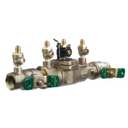 Febco 1113 850-QT Double Check Valve - 1\" Bronze Body, Quarter-Turn Shutoff, 175 PSI Max