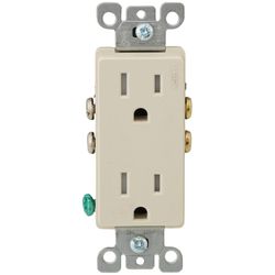 T5325-T - Leviton T5325-T - Decora Tamper Resistant Duplex