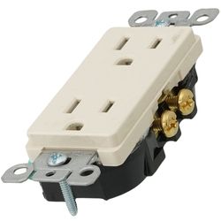 T5325-T - Leviton T5325-T - Decora Tamper Resistant Duplex