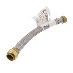 3/4 Sharkbite x 3/4 FIP Flexible Water Heater Connector, Lead Free (12  Length)