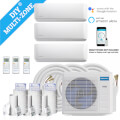 DIYM327HPW00BK1 - MRCOOL DIYM327HPW00BK1 - DIY 27,000 BTU 22 SEER Ductless  Three Zone Heat Pump Package, 230V w/ 16ft Install Kit (9+9+9)