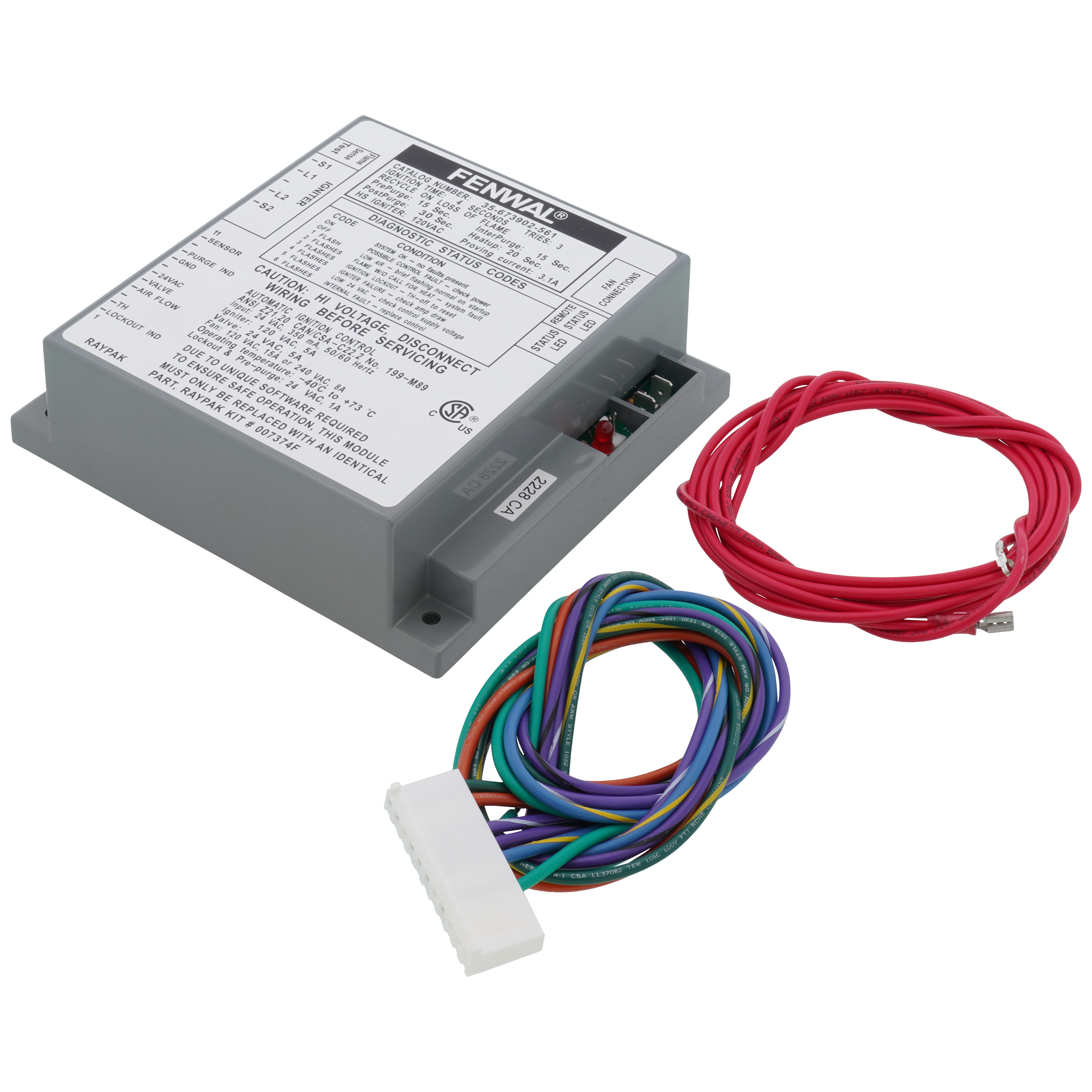 007374F - Raypak 007374F - 24V HSI Control Module 35-673902-561
