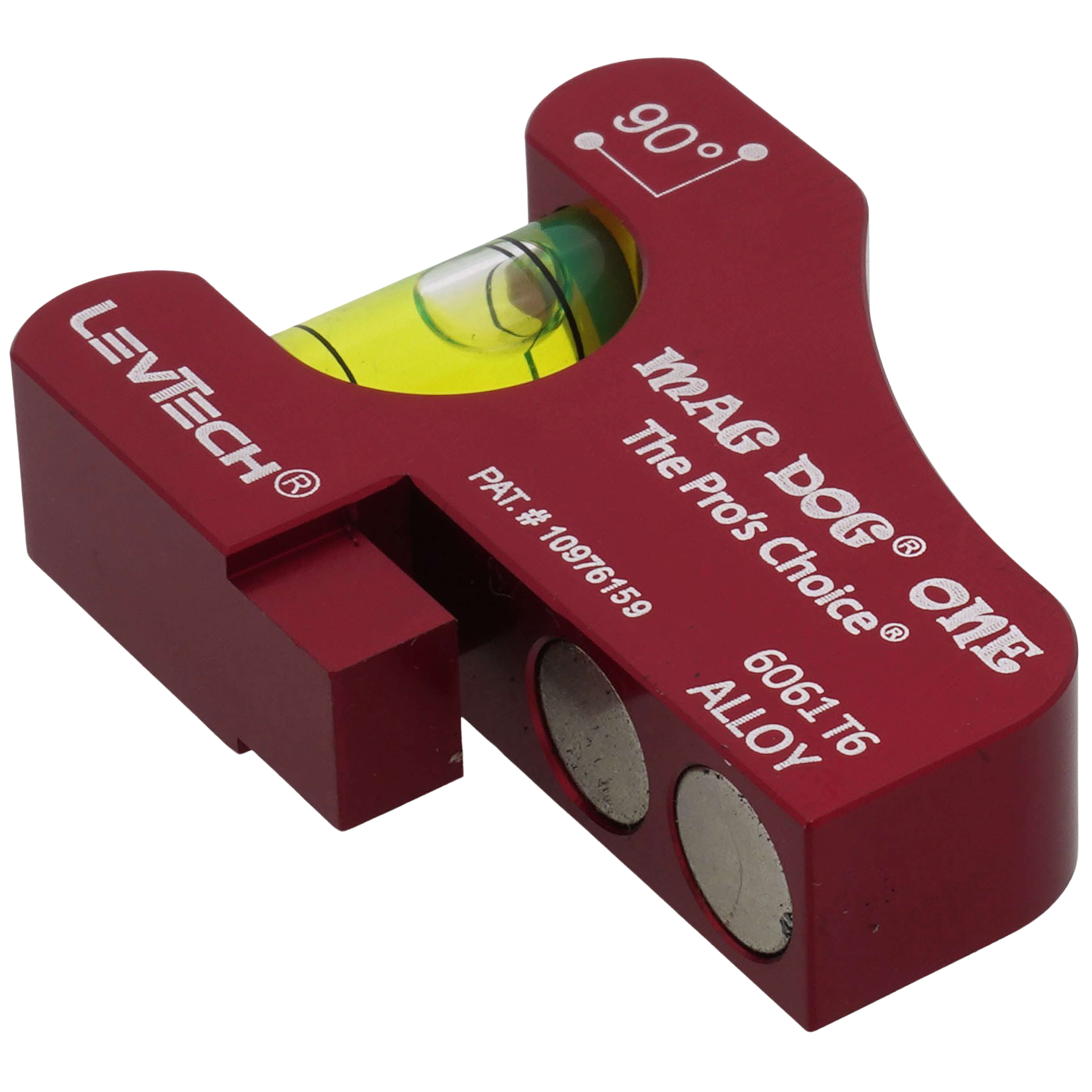 LevTech MagDog 4 Magnetic Conduit Bending Level - 4-in-1 Tool With 0°, 30°, 45°, 90° Angles