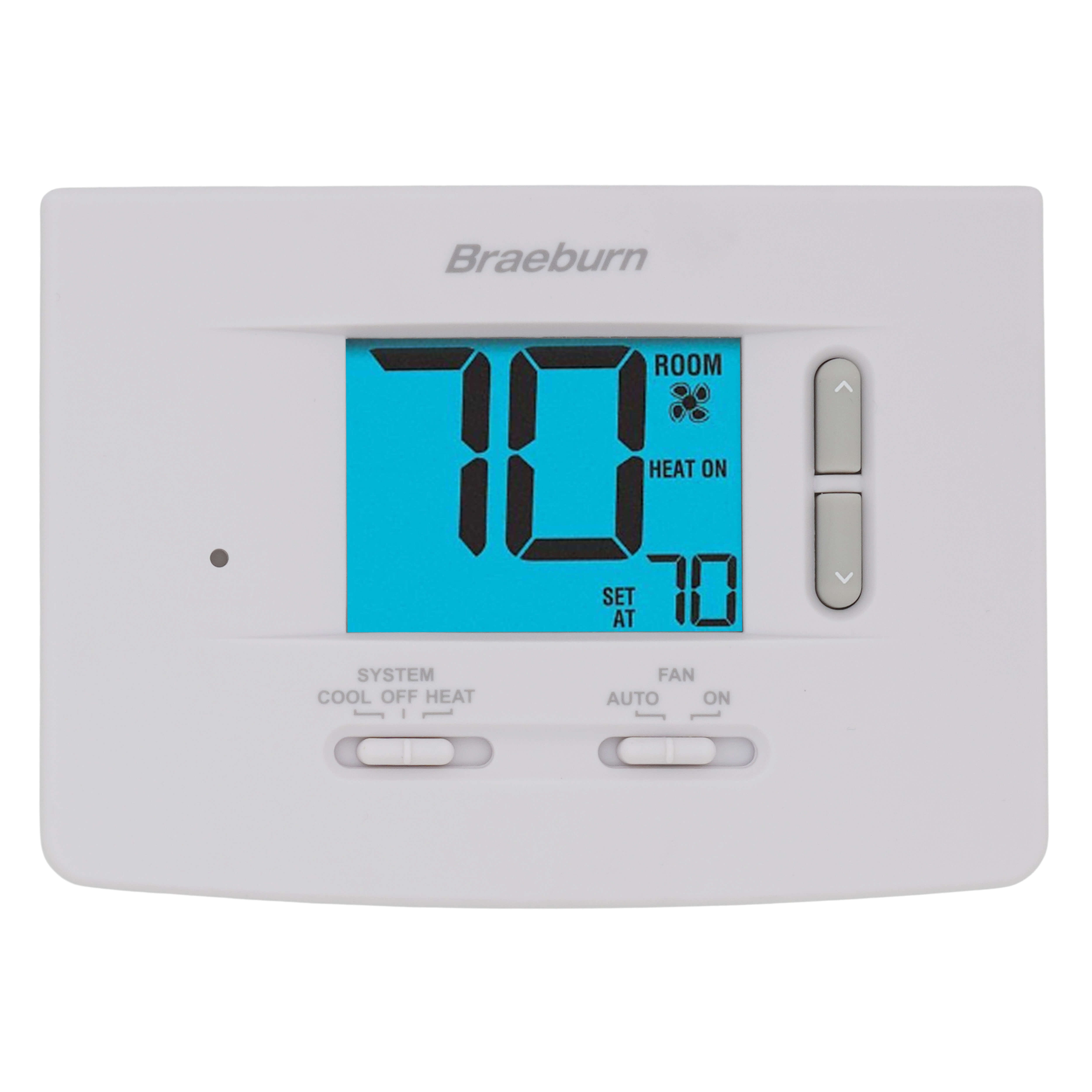 1020 - Braeburn 1020 - Non-Programmable 1H/1C Thermostat w/ 3 Display