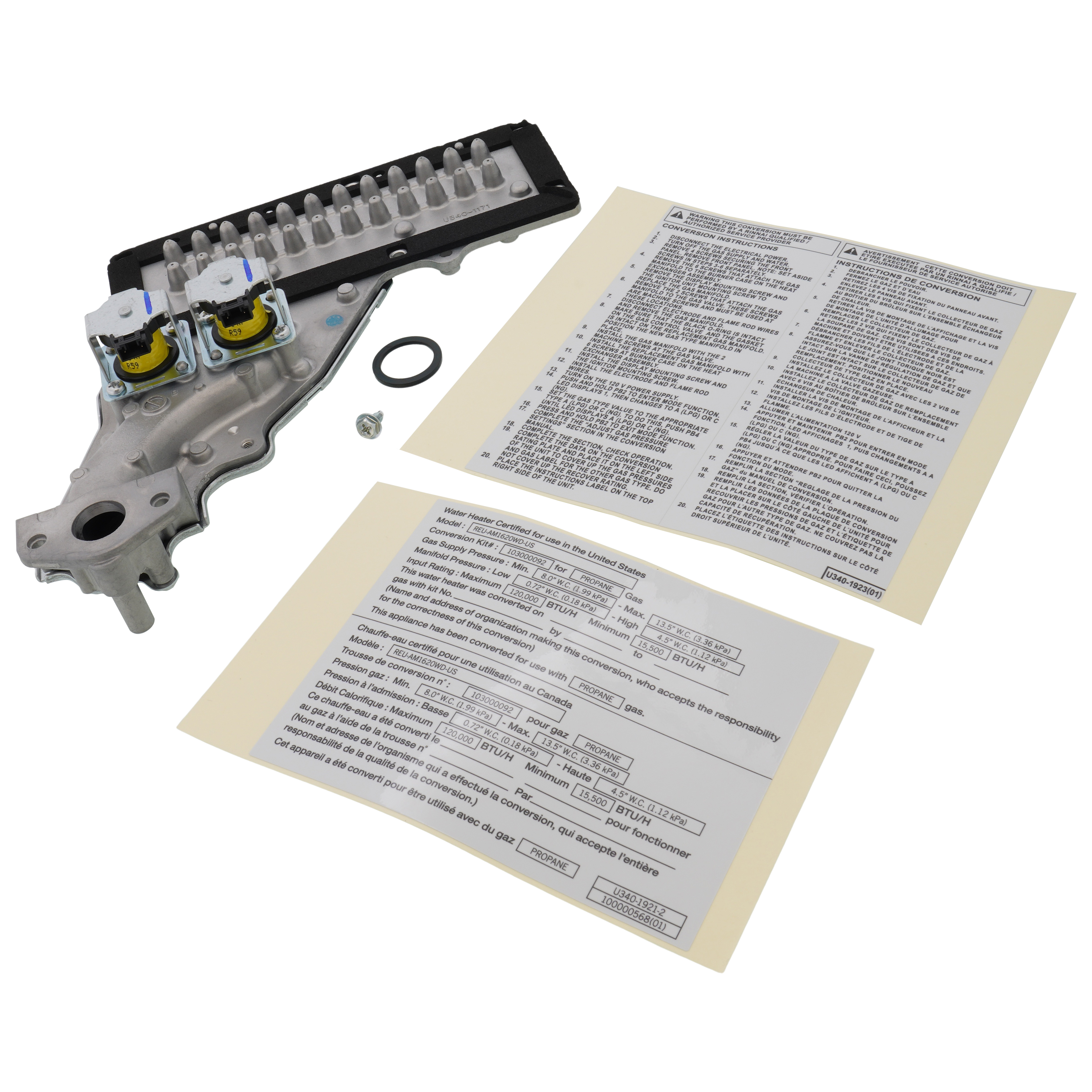 103000092 - Rinnai 103000092 - NG to LP Conversion Kit for V53DE