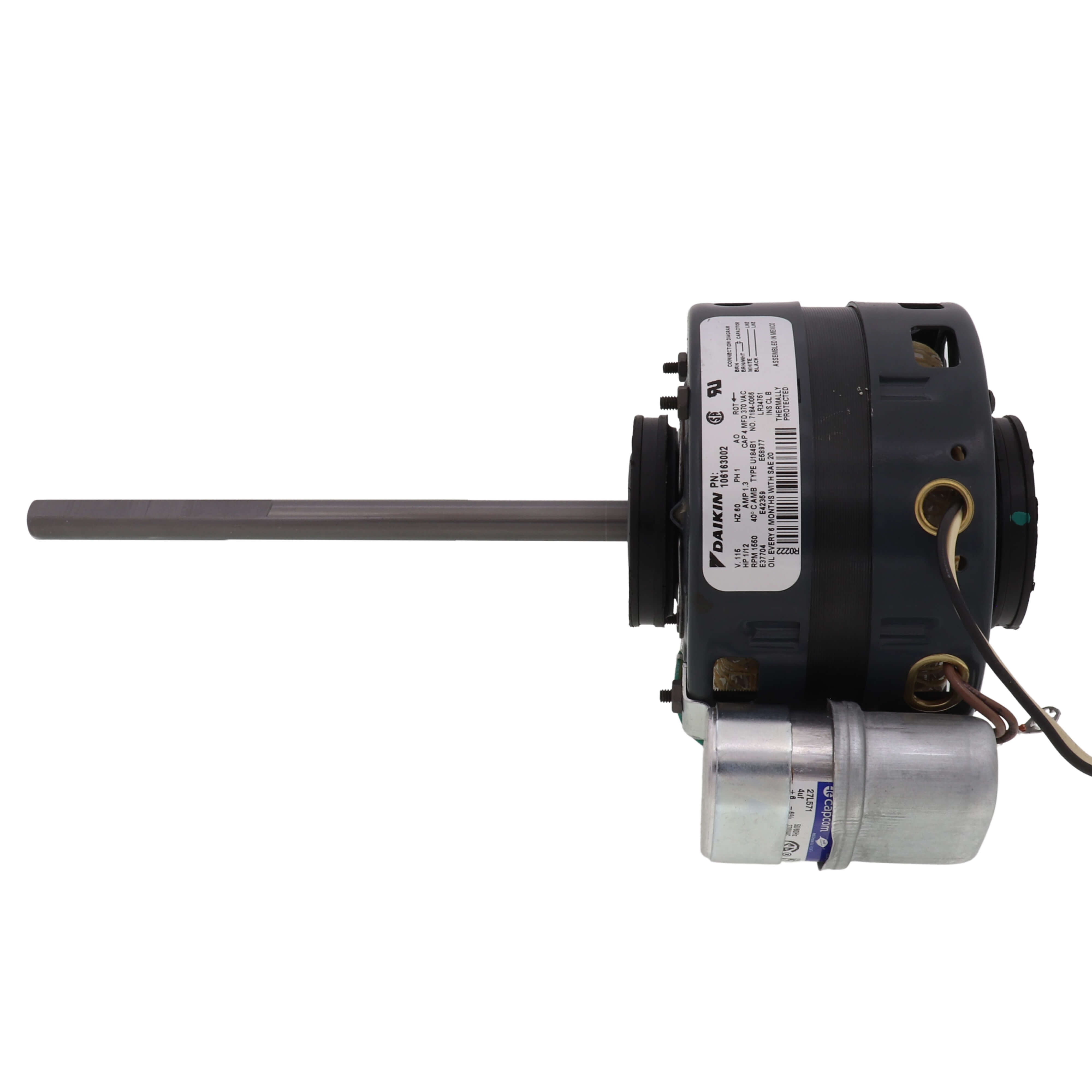 106163002 - Daikin 106163002 - 1/12 HP 115v 1550 RPM 1 Phase Motor