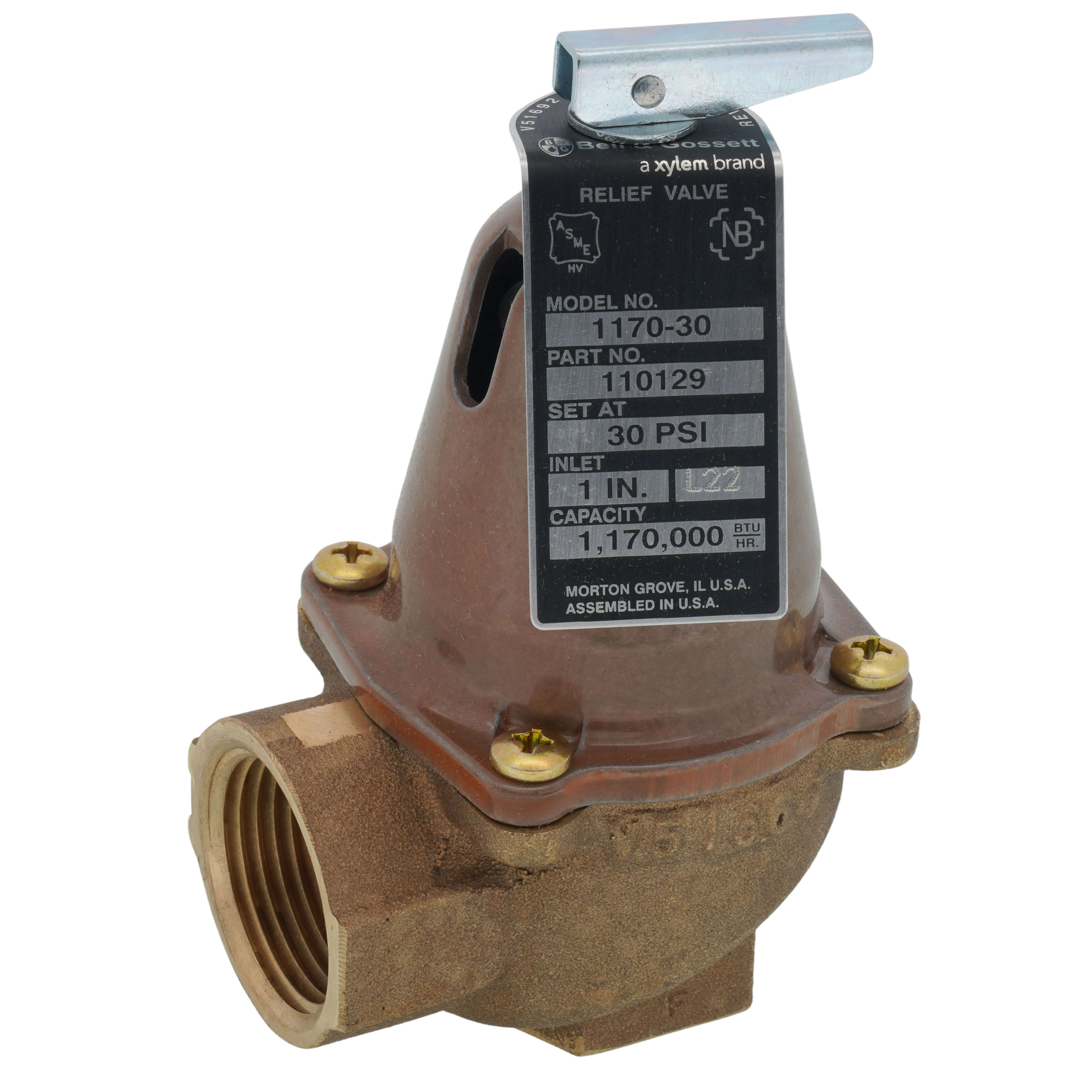 110129 - Bell & Gossett 110129 - 1170-30 1170K Relief Valve