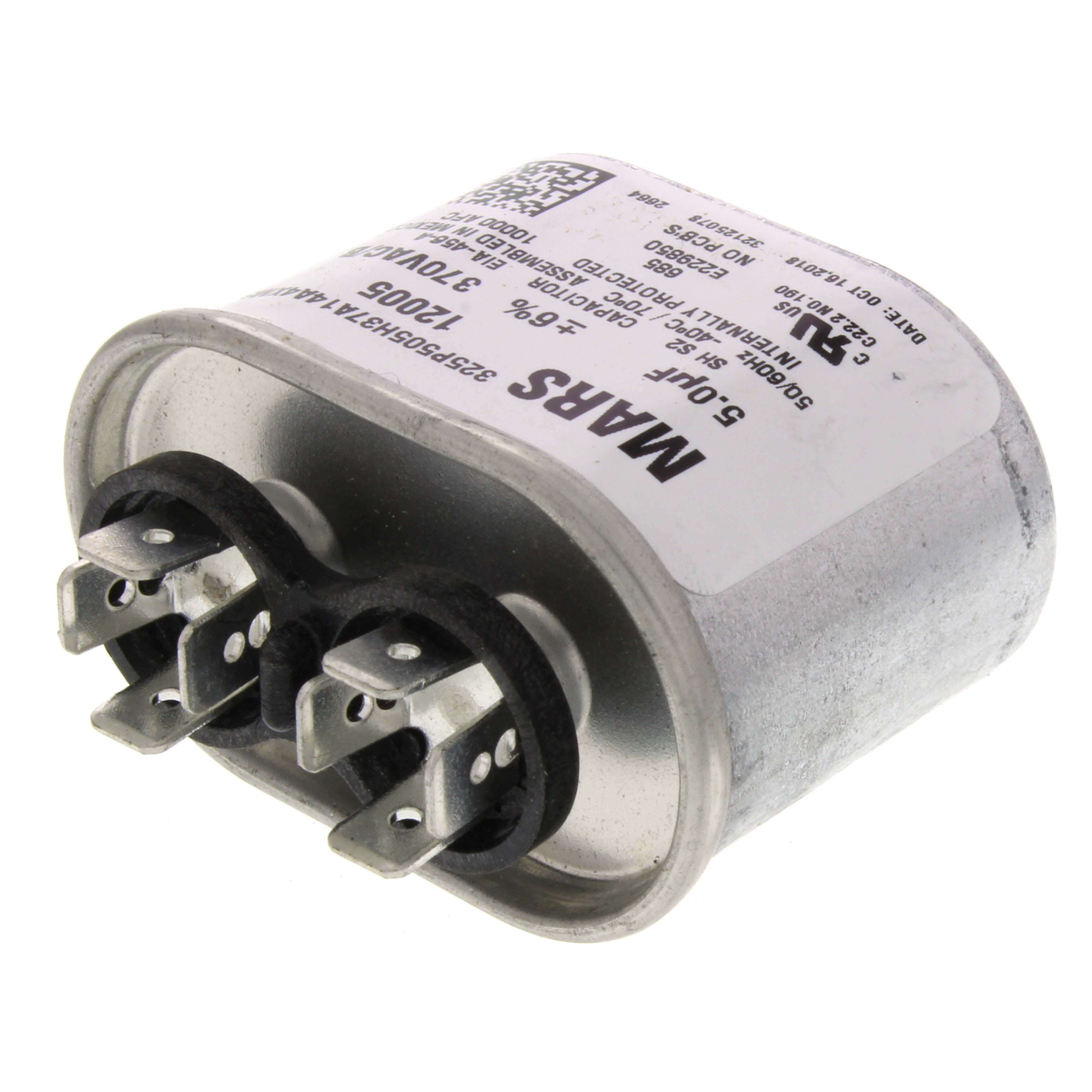 12007 - MARS 12007 - 7.5 MFD Oval Run Capacitor (370V)