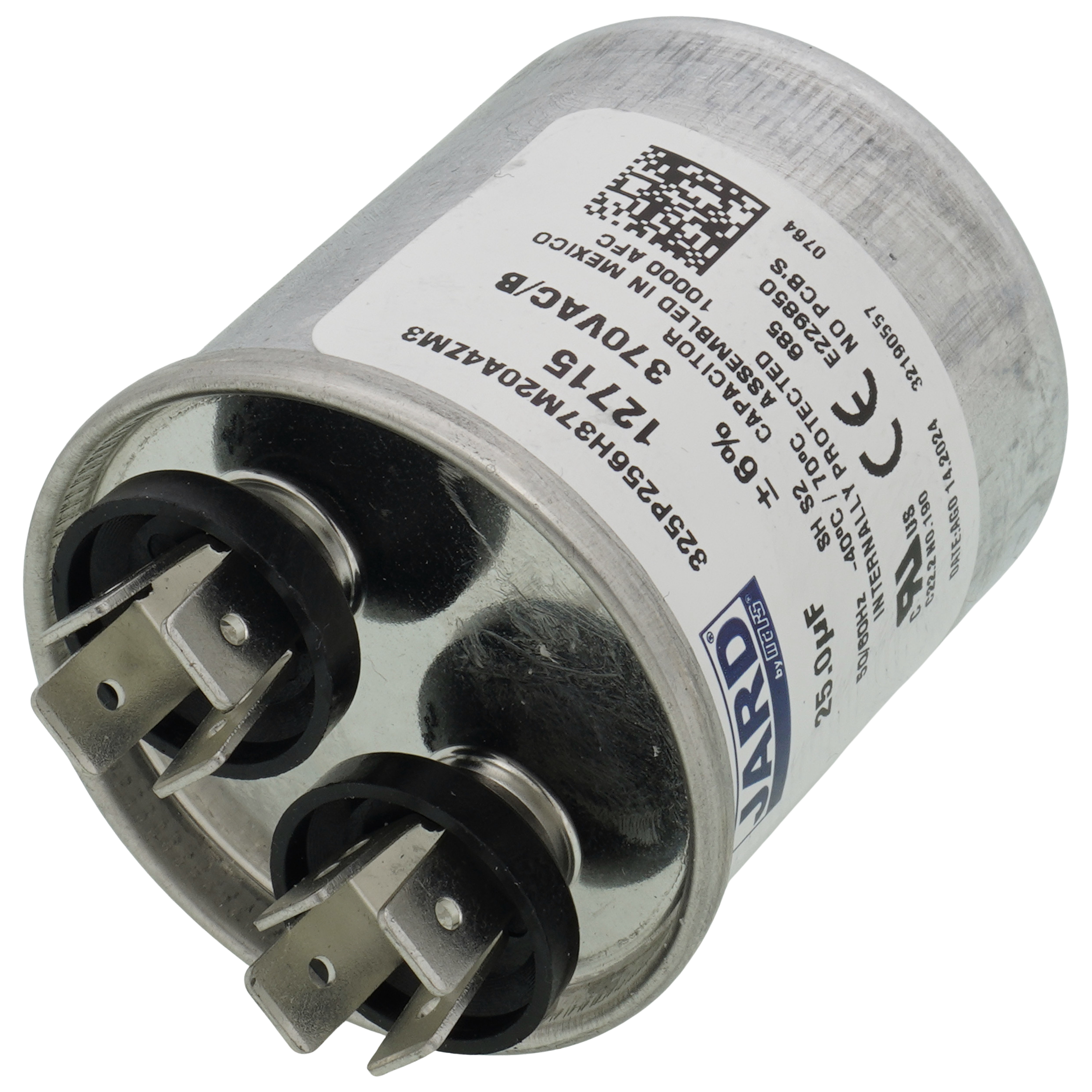 メンテルーブ 12715 - Jard 12715 - 25 MFD Round Run Capacitor (370V)