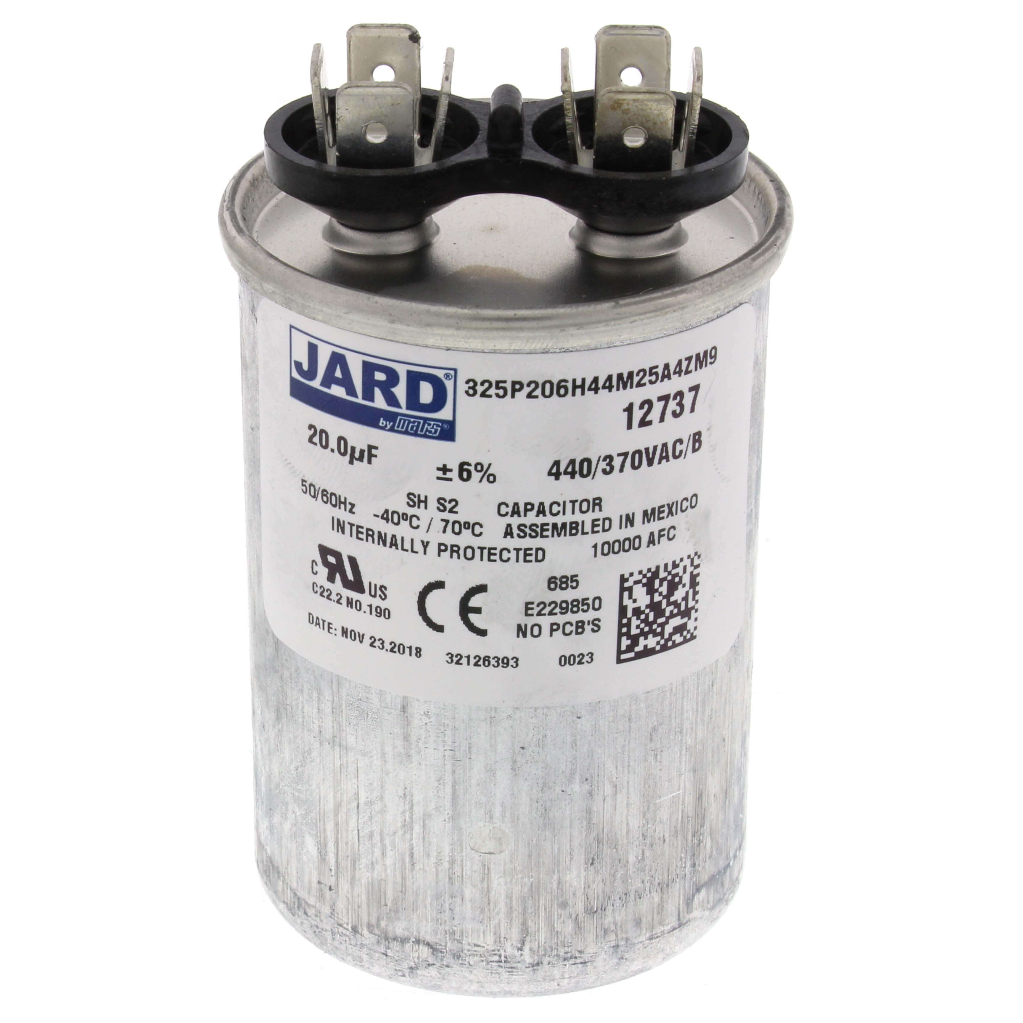 12737 - Jard 12737 - 20 MFD Round Run Capacitor (440V)