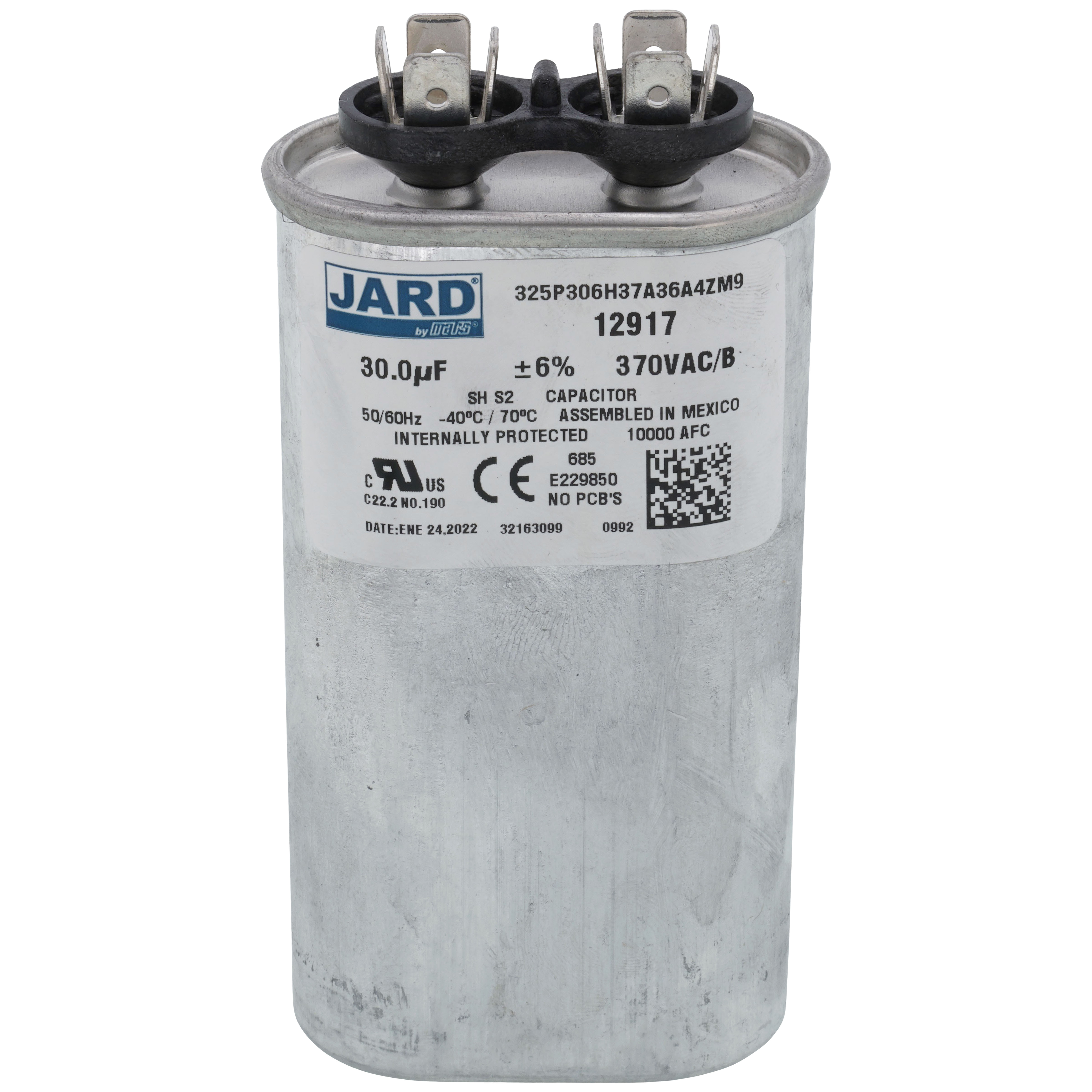 ブースター 12917 - Jard 12917 - 30 MFD Oval Run Capacitor (370V)