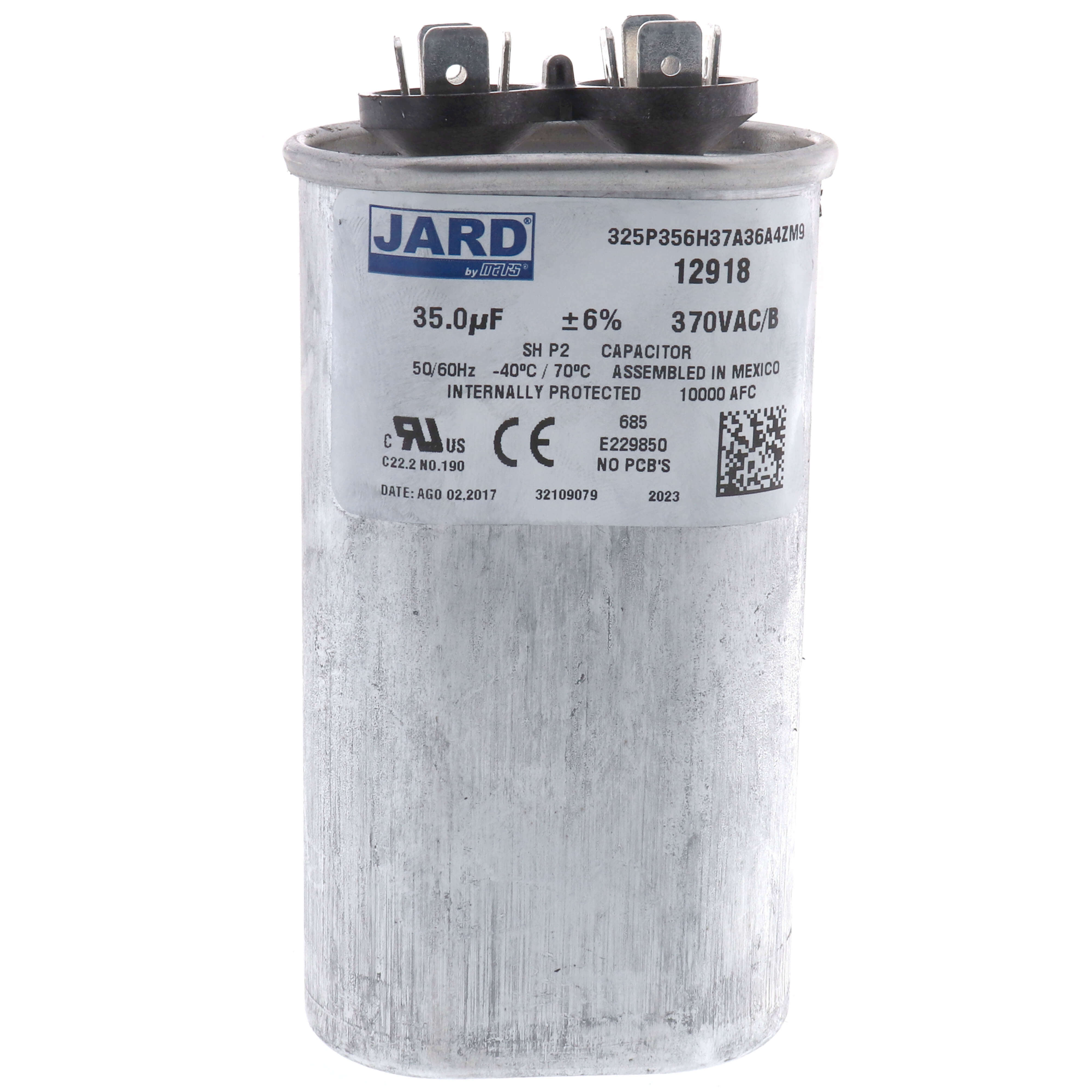 12918 - Jard 12918 - 35 MFD Oval Run Capacitor (370V)