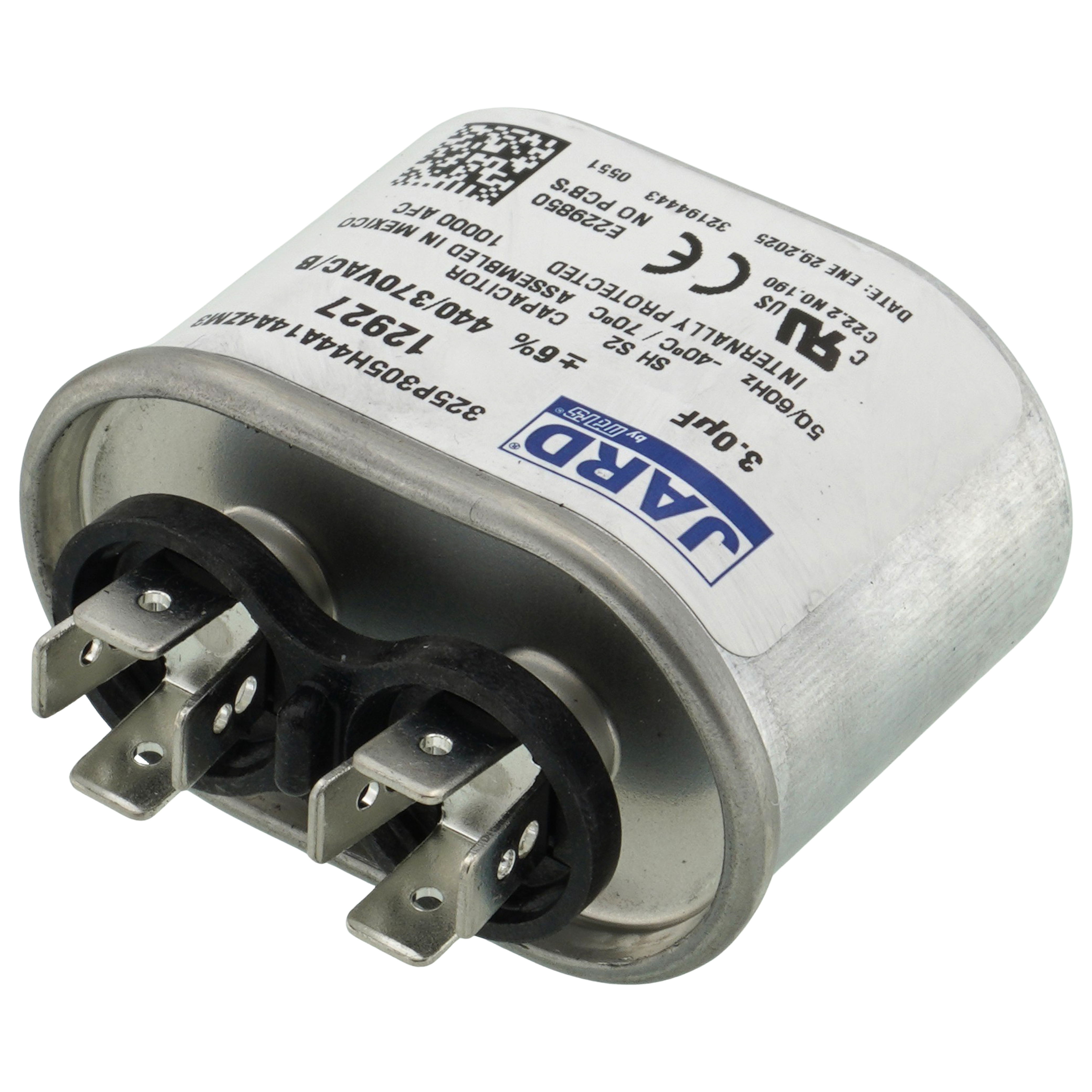 12927 - Jard 12927 - 3 MFD Oval Run Capacitor (440V)