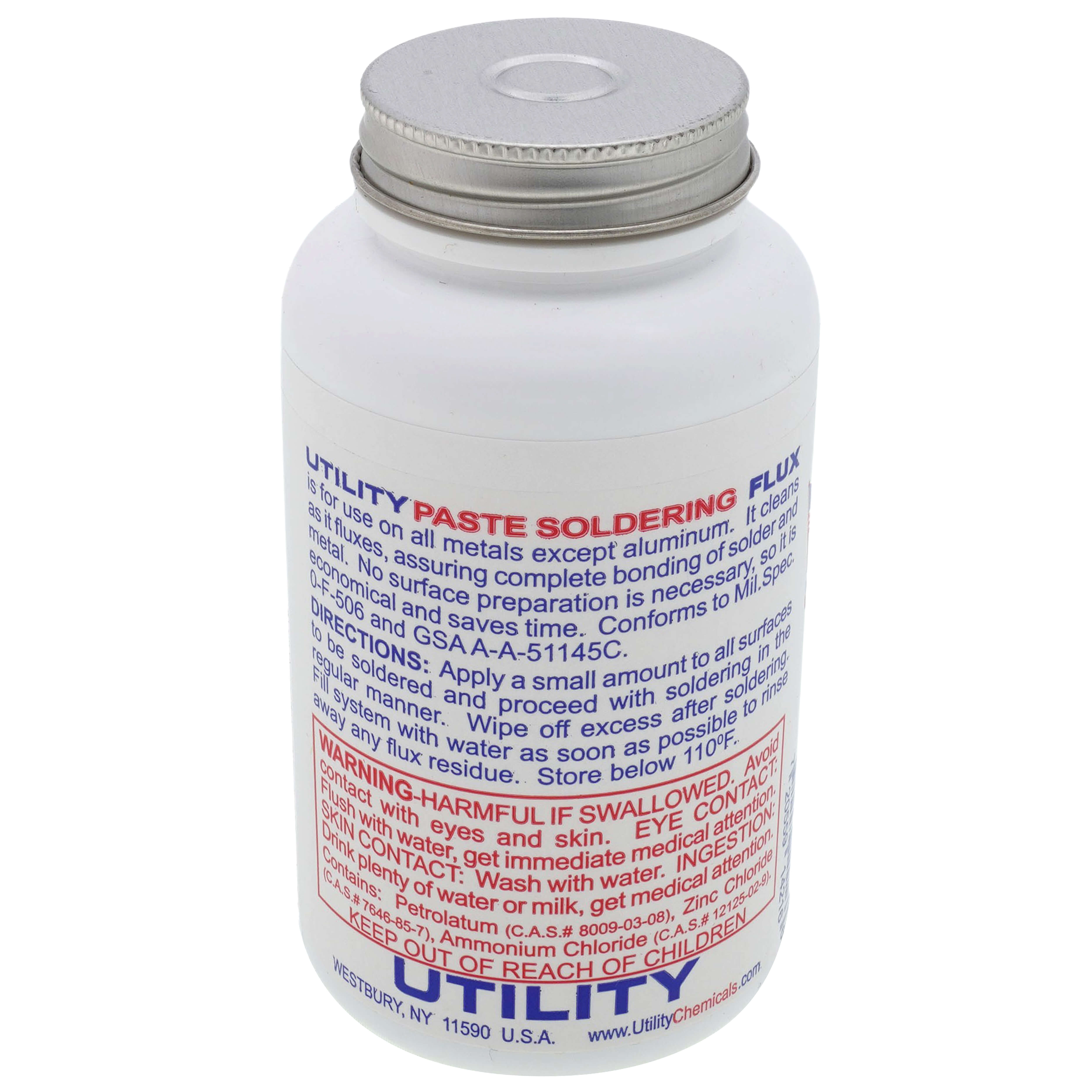14-216 - Utility 14-216 - Paste Soldering Flux w/ Brush (1/2 lb.)