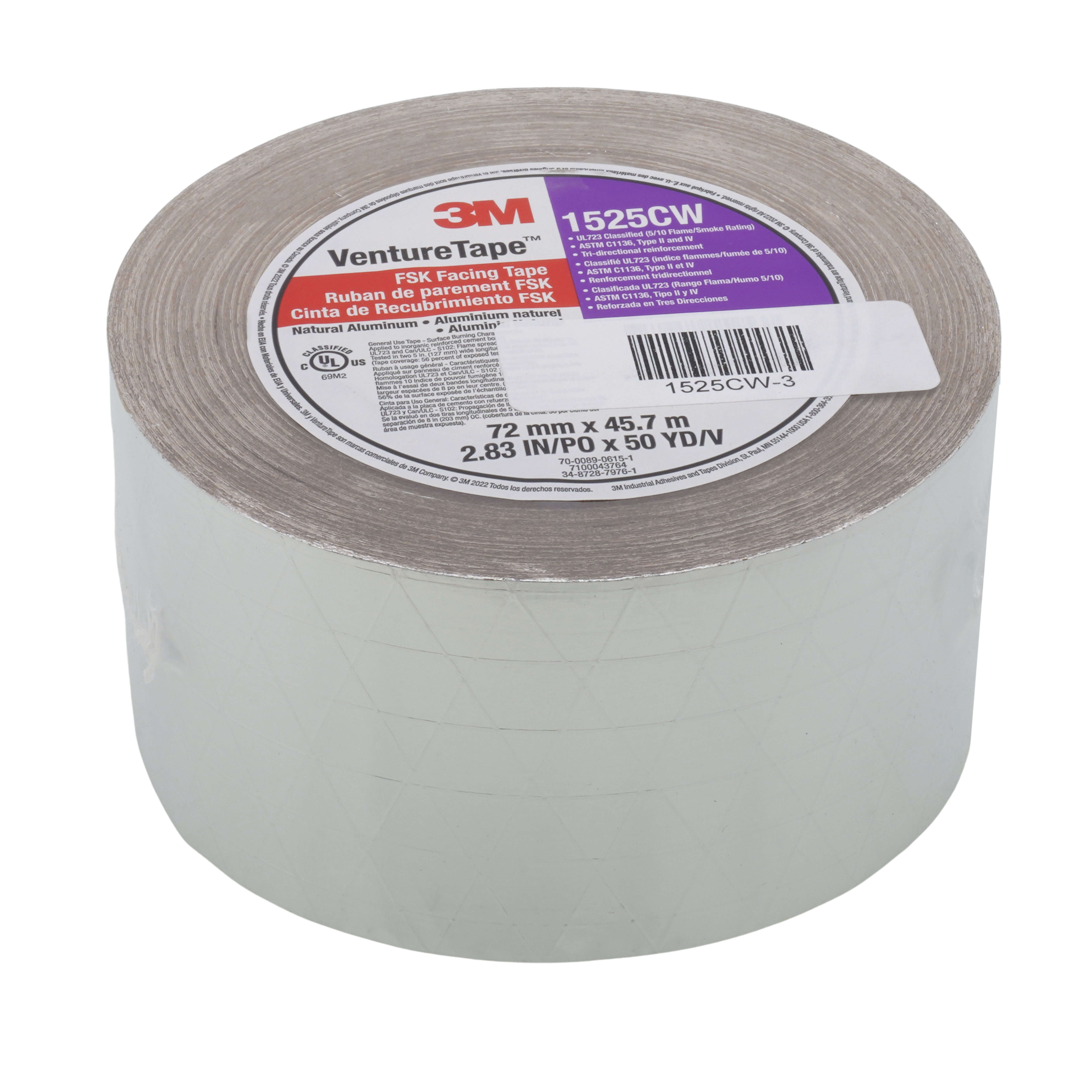 1520CW-3 - Venture Tape 1520CW-3 - Aluminum Foil Tape - (3