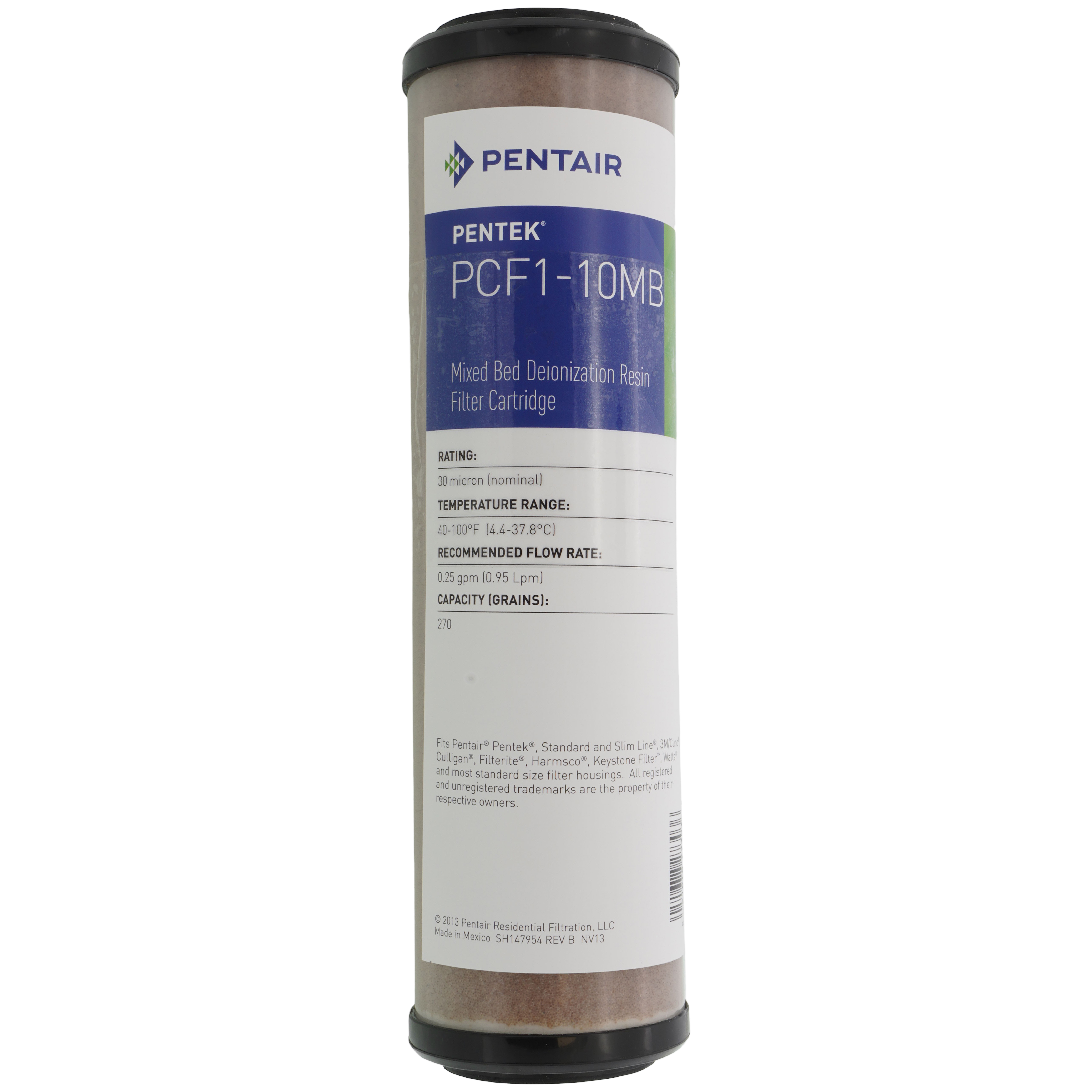 Pentek PCF1-10MB 10-Inch Deionization Water Filter Cartridge (Whole House)