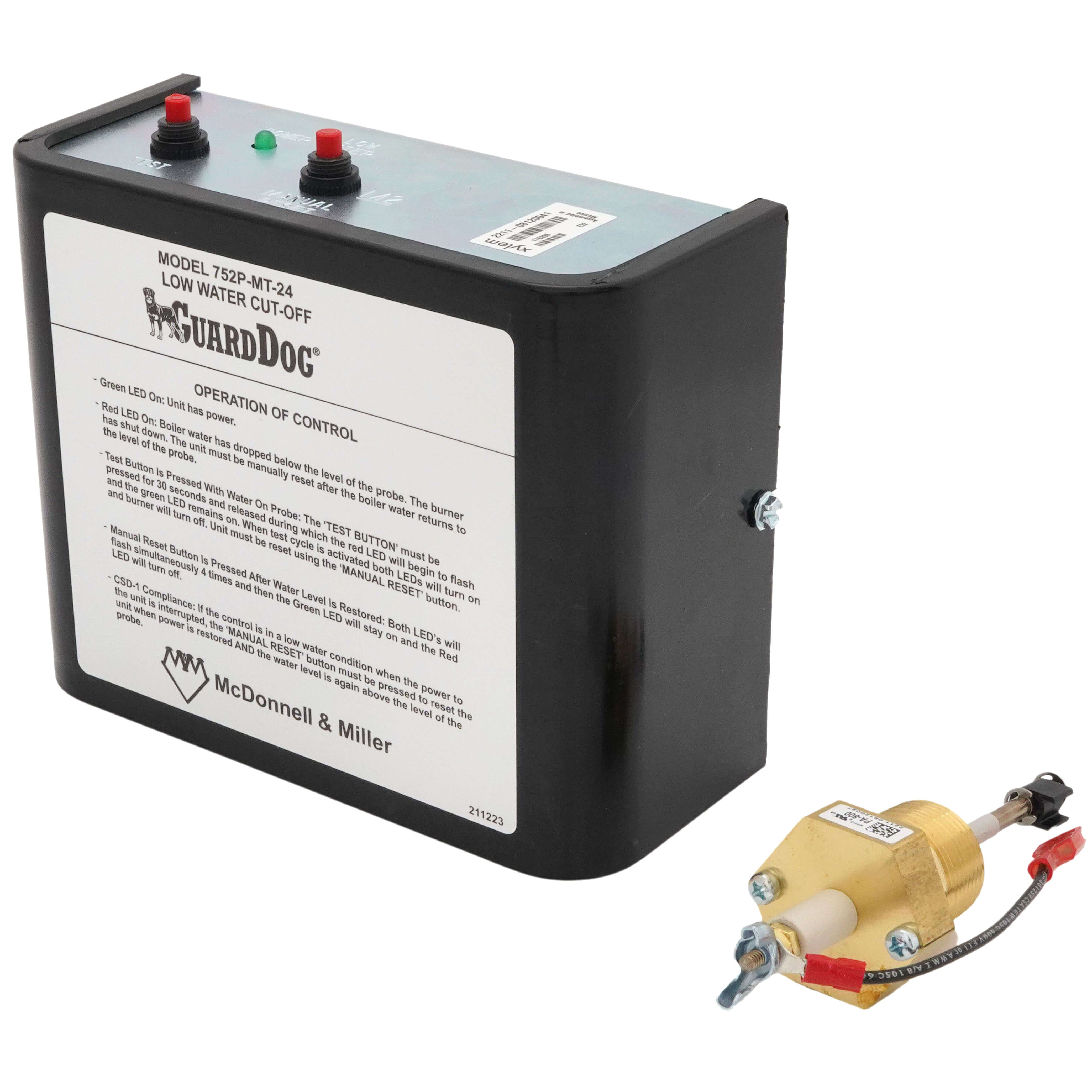 McDonnell & Miller 752P-MT-24 - Controllo Livello Acqua Bassa Con Sonda