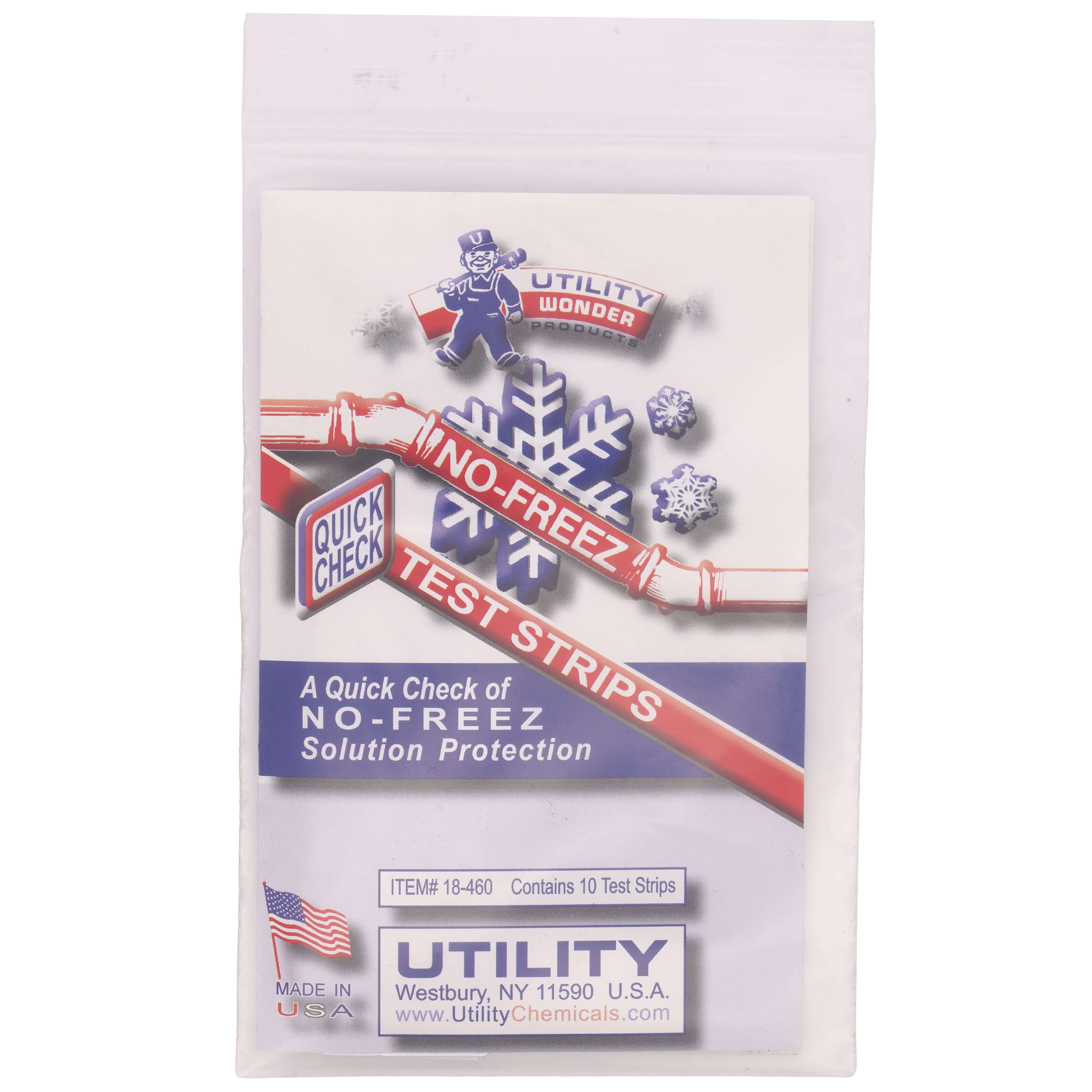 18-460 - Utility 18-460 - No-Freez Quick Check Test Strips