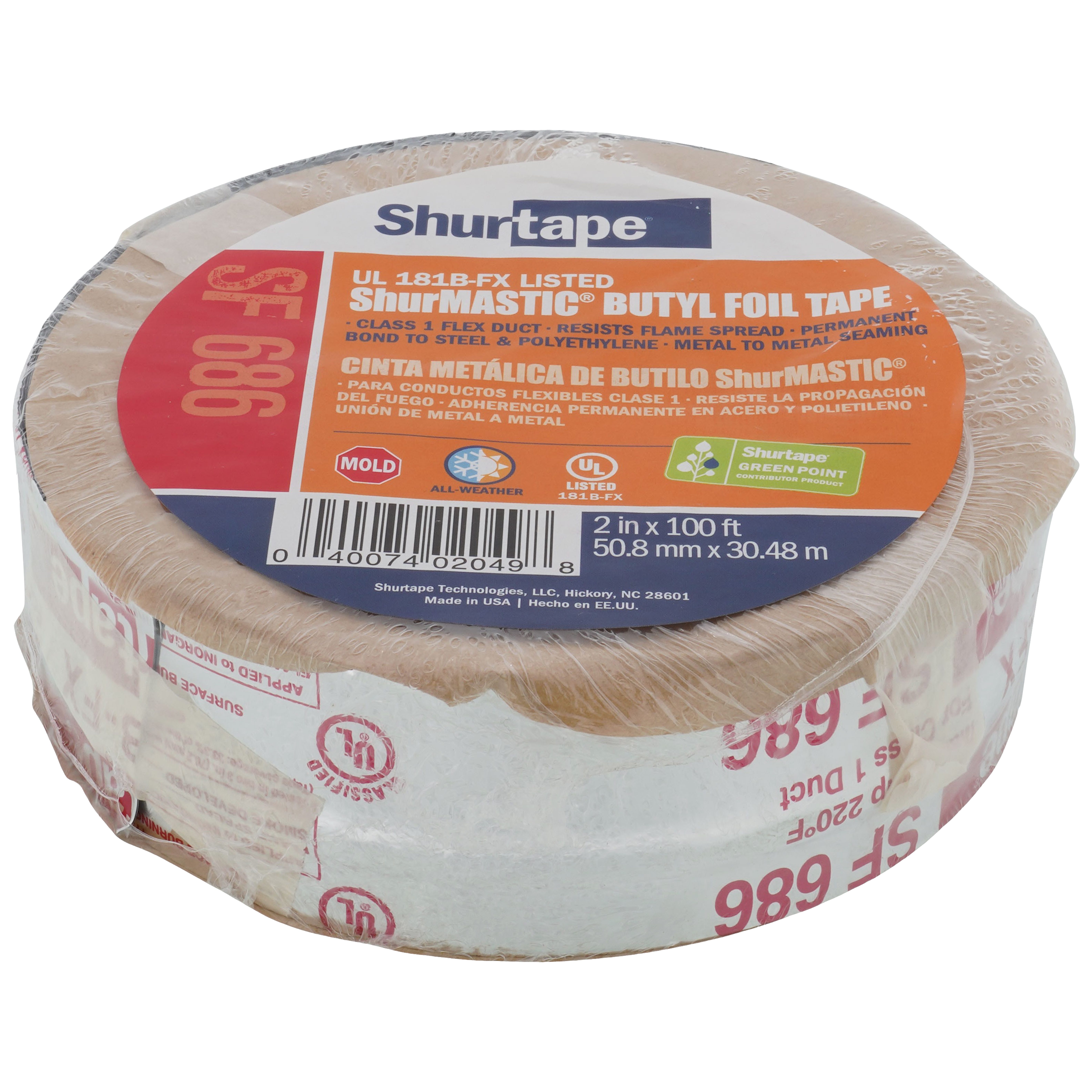 183431 - Shurtape 183431 - SF 686 ShurMASTIC Silver Printed Indoor